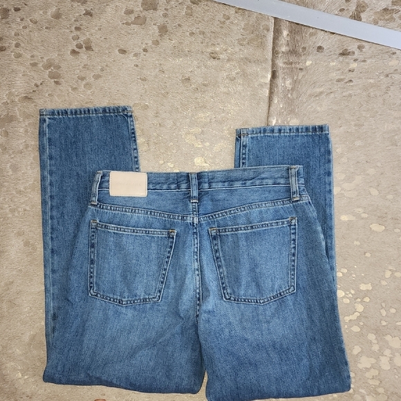 Everlane Blue Straight Jeans Classic Denim - Picture 5 of 6